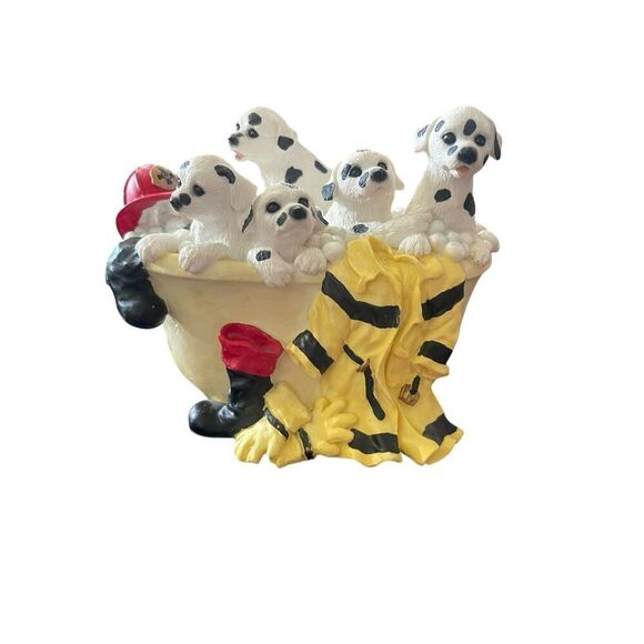 Westland Dalmatians Fireman Bubble Bath Music Box Whistle While You Work - Picture 2 of 10